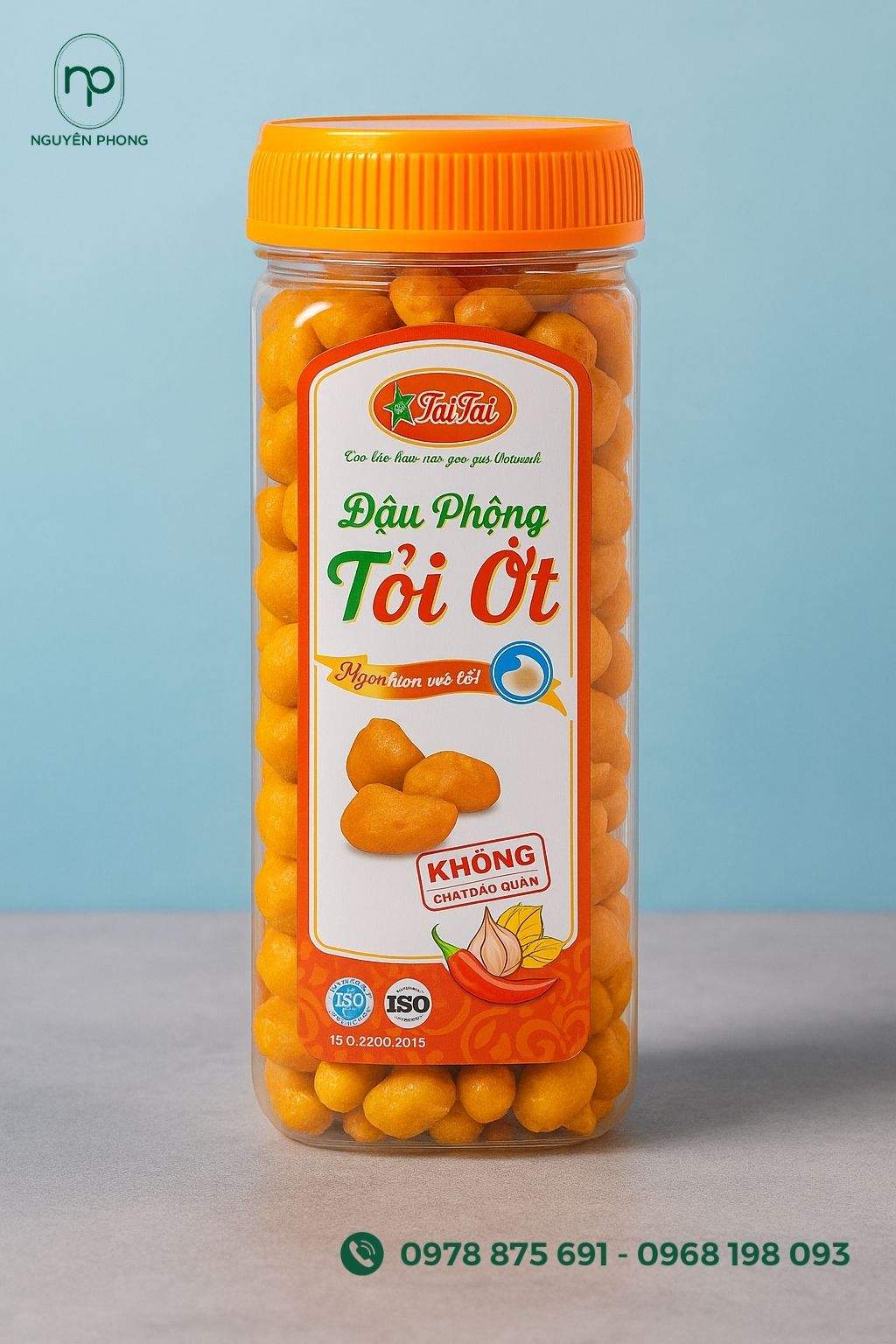 Tem nhãn đậu phộng tỏi ớt